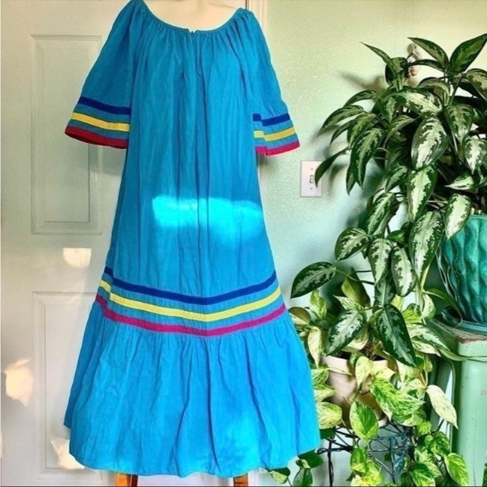 Vintage Herbcraft Patio Dress Multicolored